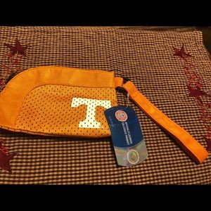 NWT University of Tennessee Orange Jersey Clutch
